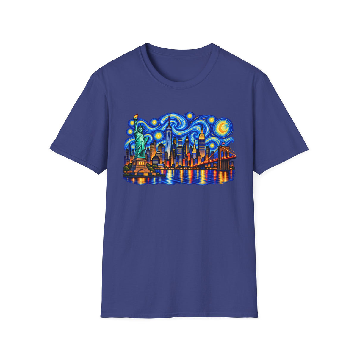 Starry Night New York Skyline T-Shirt