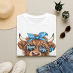Mission Grafix Highland Cow Sky Blue - T-Shirt