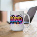 Staten Island graffiti art mug | Colorful street art 15oz