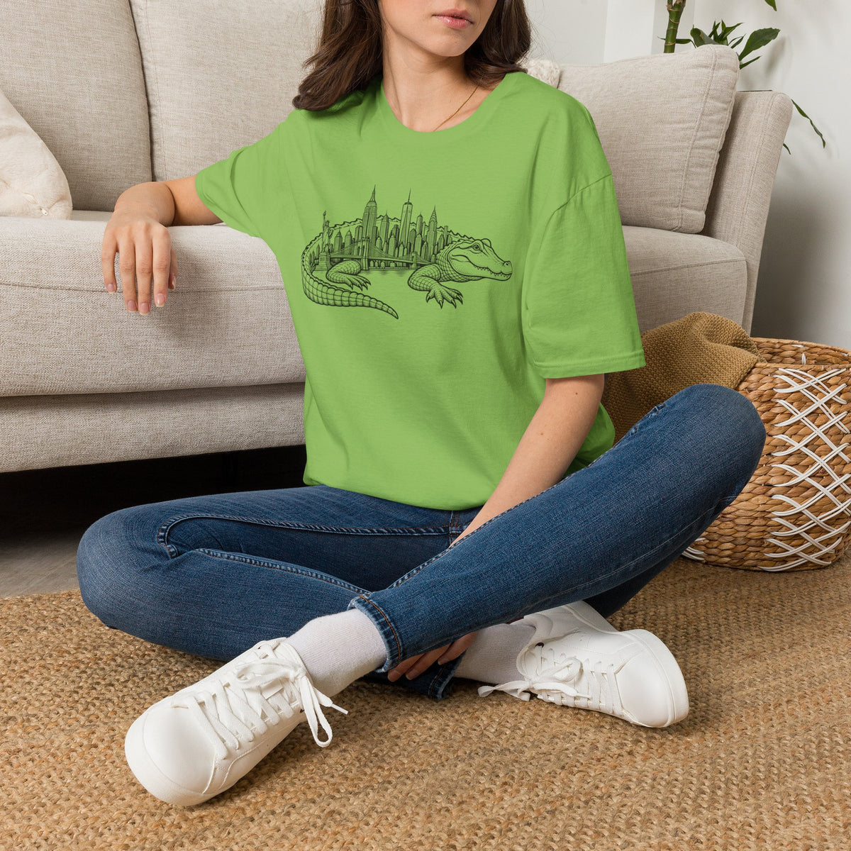 NYC Skyline Alligator T-Shirt