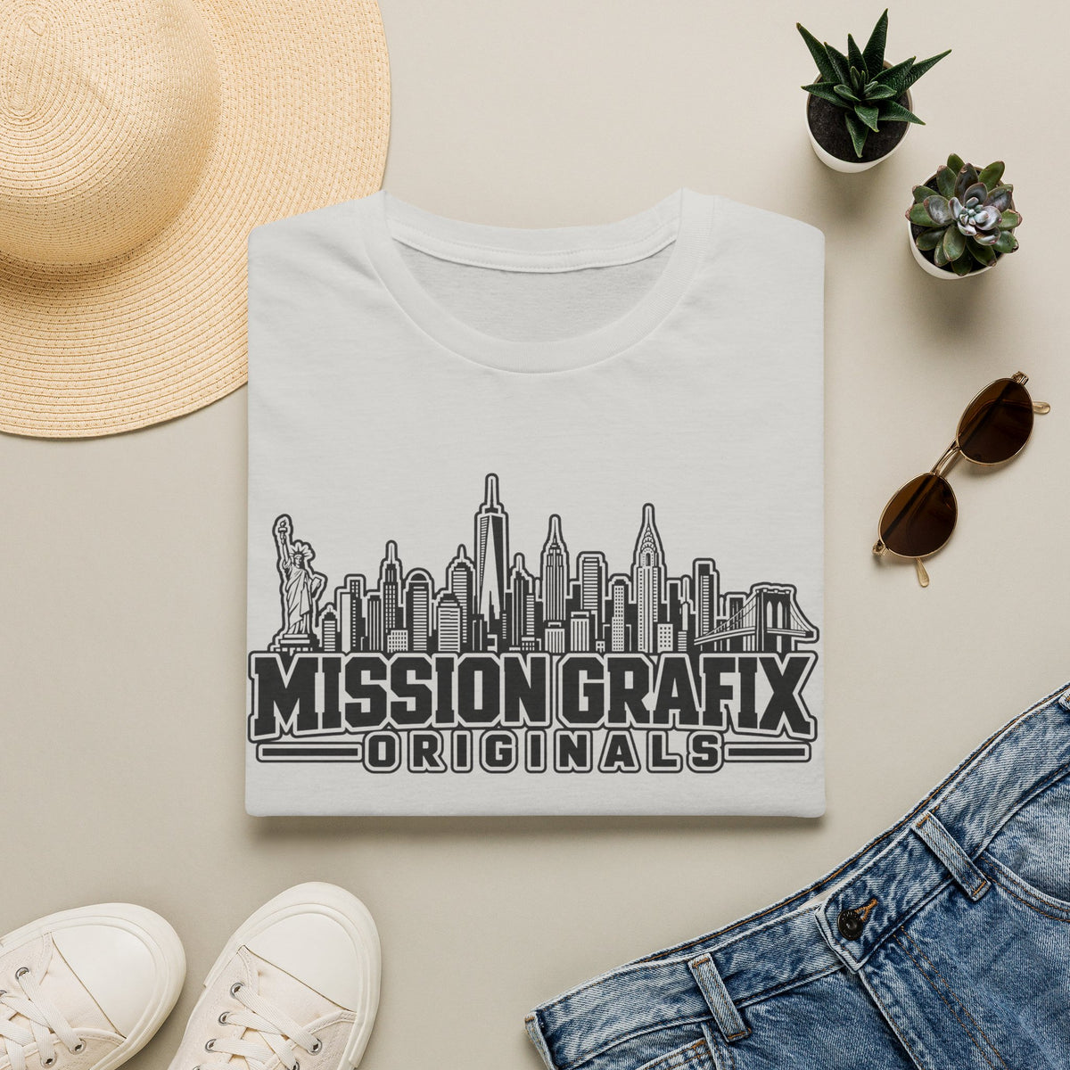 Mission Grafix NYC Skyline T-Shirt