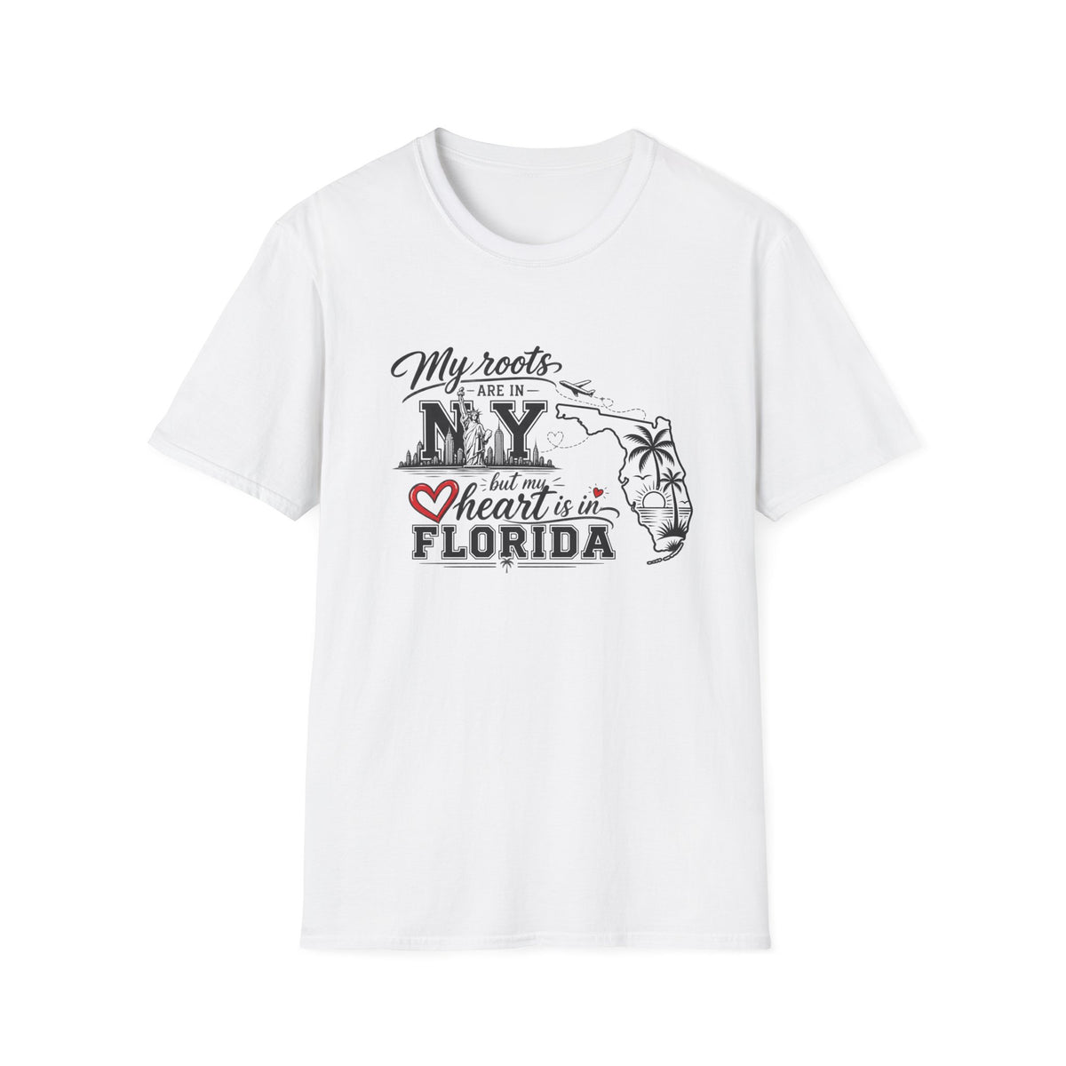 My Roots are in NY and heart is in FL T-Shirt