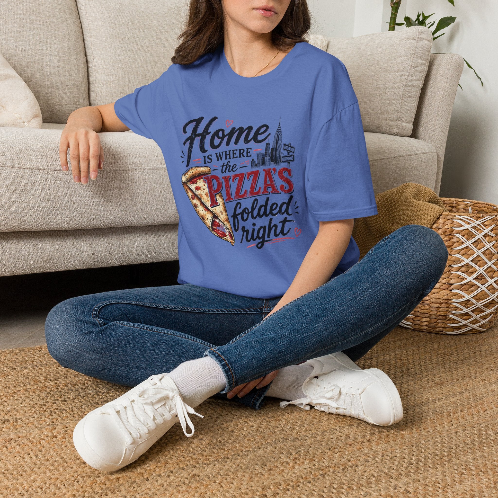 Home Is Where the Pizza Is Folded Right II T-Shirt