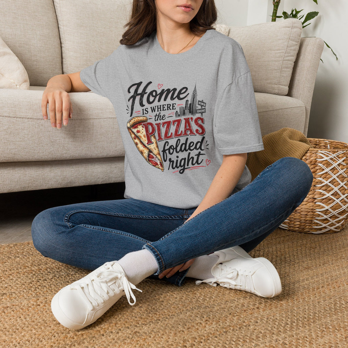 Home Is Where the Pizza Is Folded Right II T-Shirt