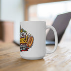 Dirty Dogs NYC Hot Dog Cart Mug | New York City Street Food Coffee Cup