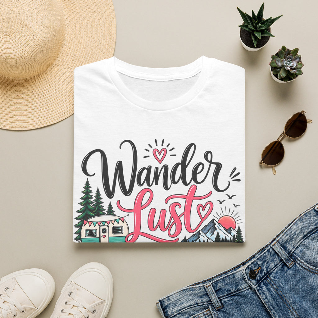 Wanderlust Mountains Camper T-Shirt