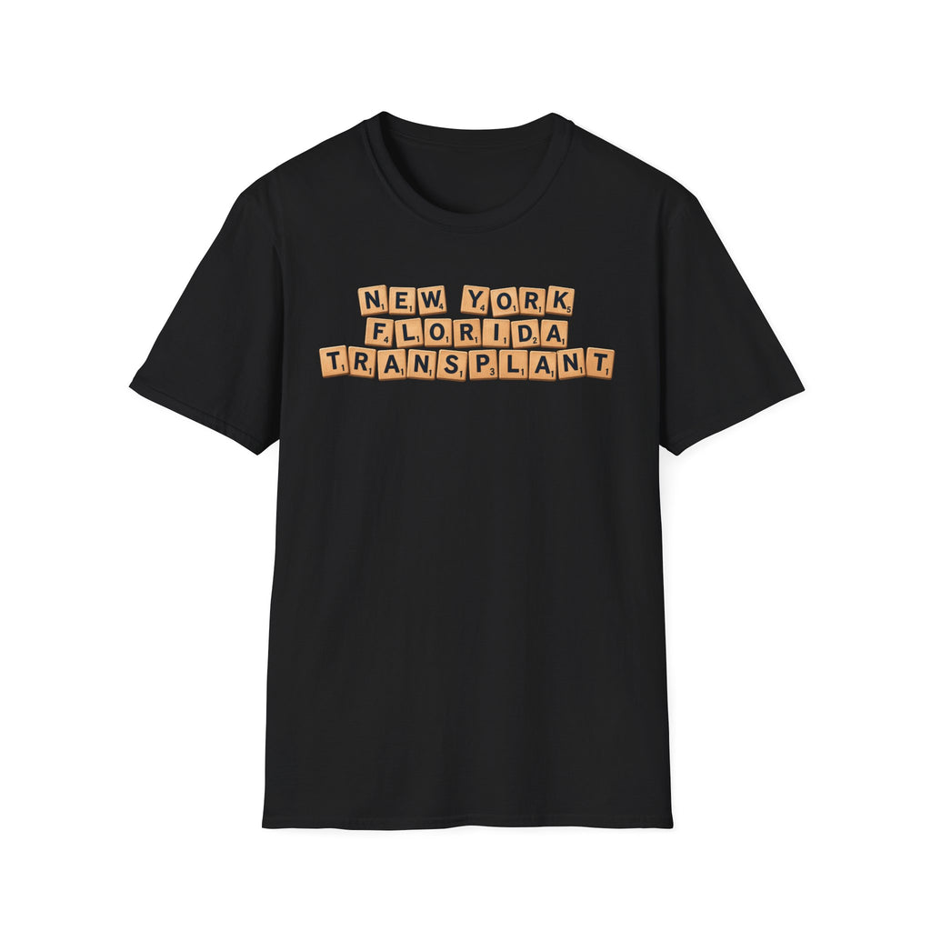 NY to FL Scrabble Tile T-Shirt
