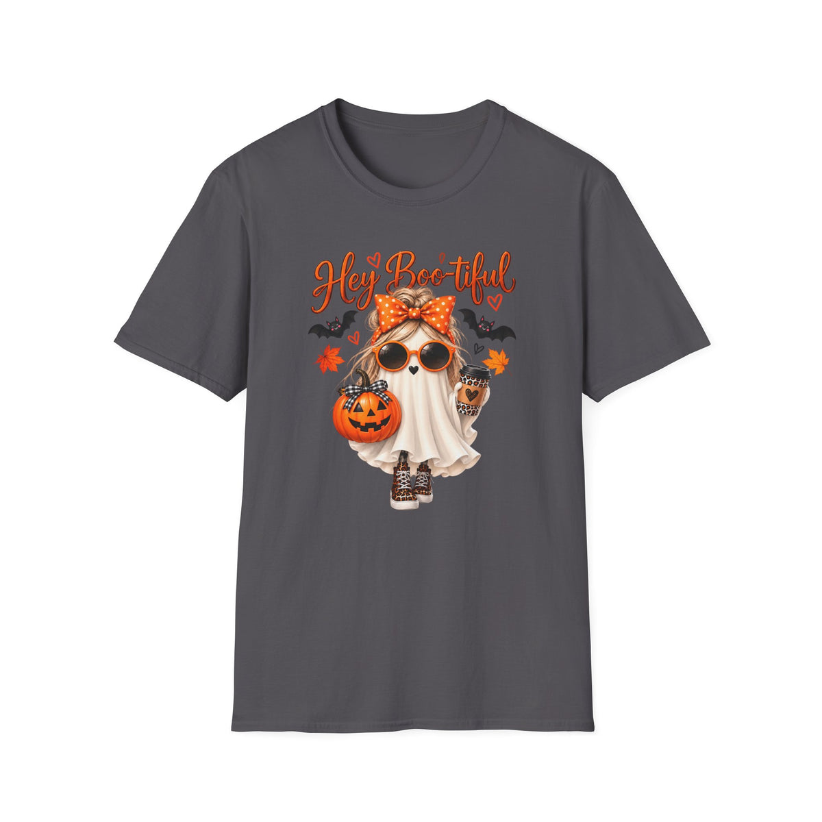 Hey Boo-tiful Ghost Girly T-Shirt