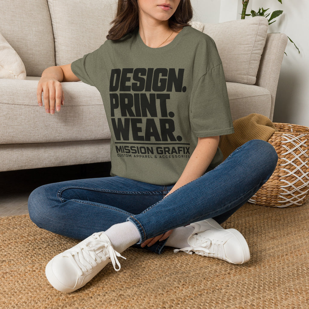 Design. Print. Wear. Graphic Tee — Bold Typography T-Shirt