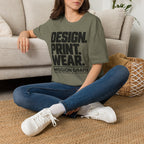 Design. Print. Wear. Graphic Tee — Bold Typography T-Shirt