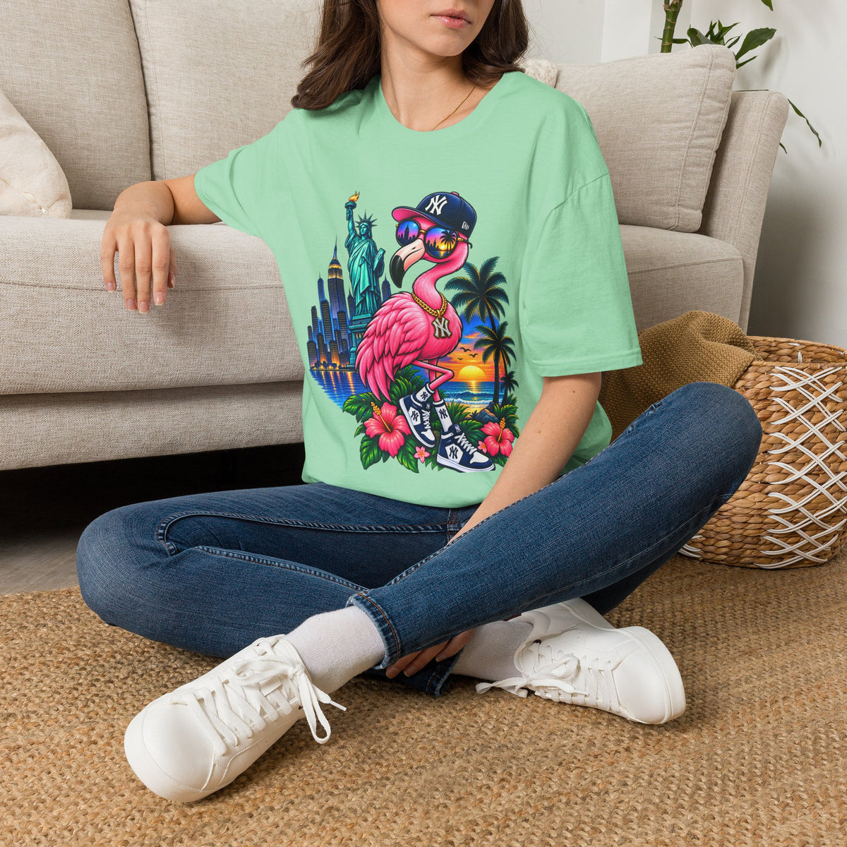 NYC Flamingo T-Shirt