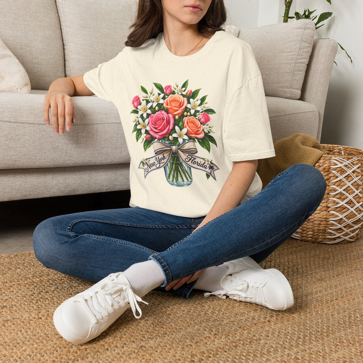 NY to FL Transplant Bouquet T-Shirt