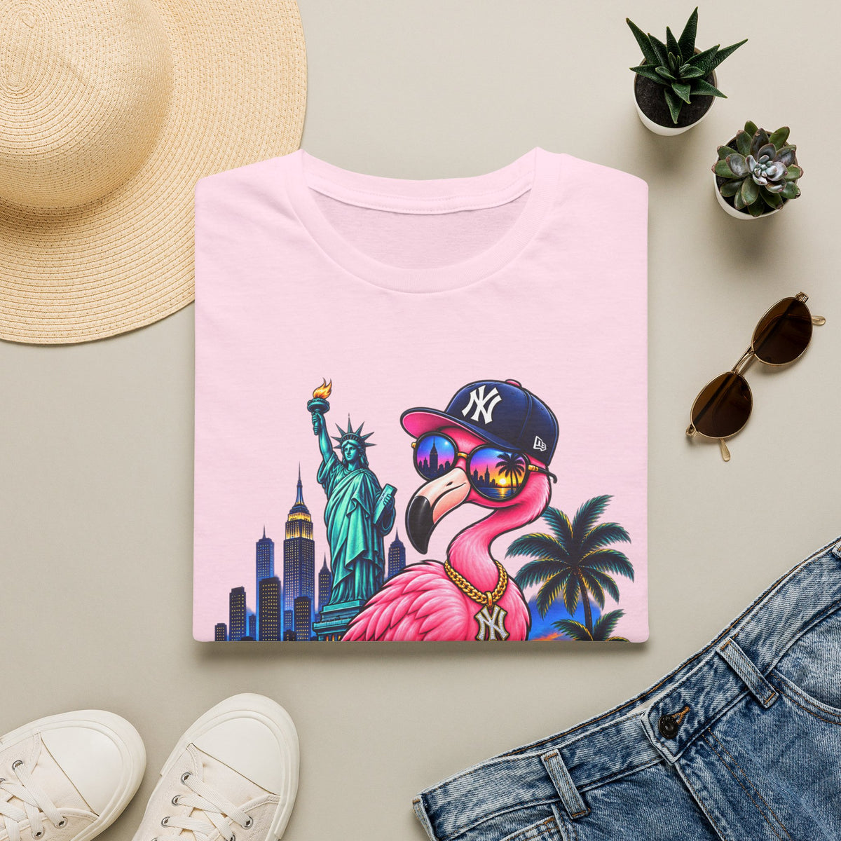 NYC Flamingo T-Shirt