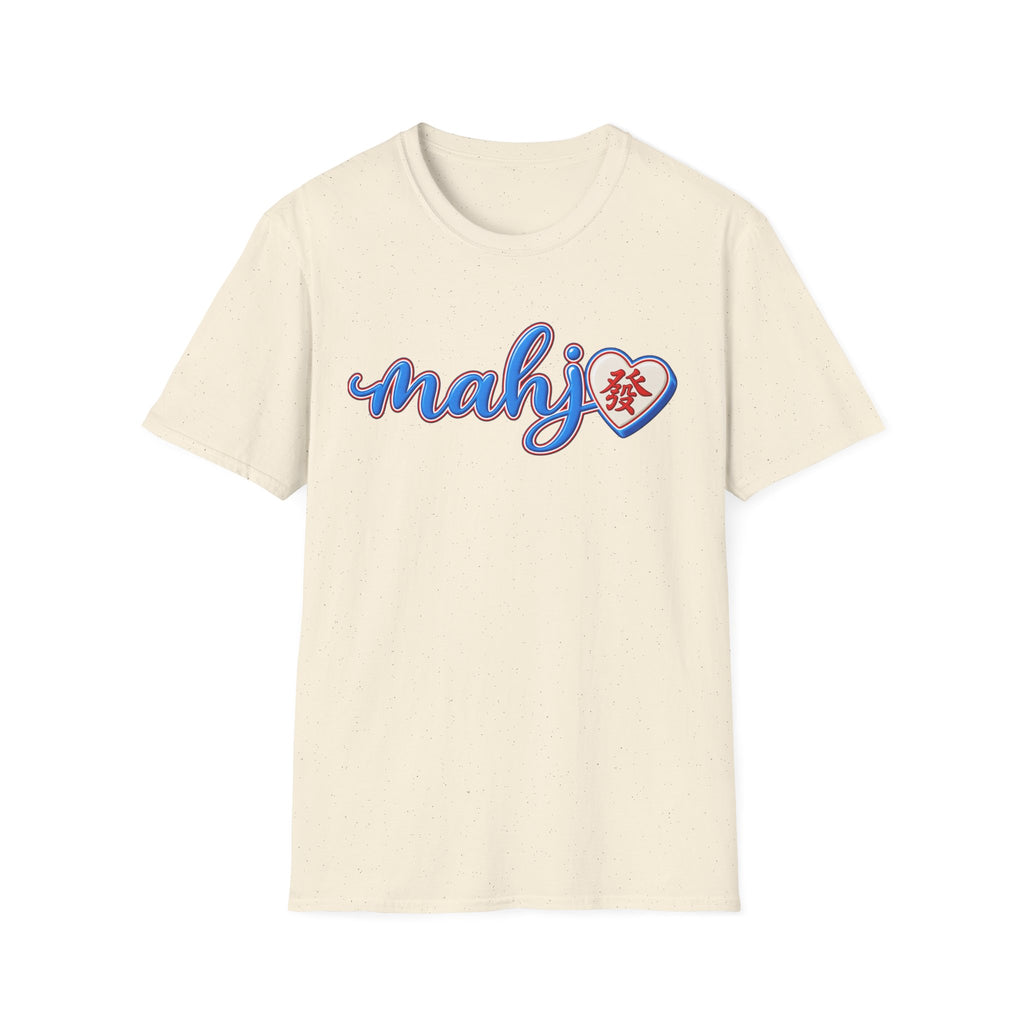 Mahj Blue Script T-Shirt