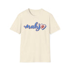 Mahj Blue Script T-Shirt