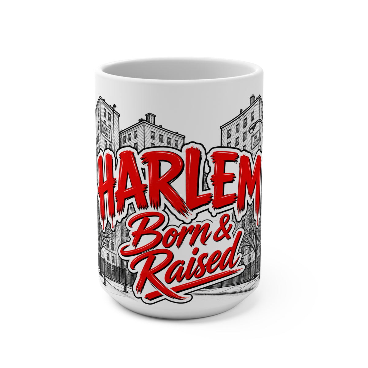 Harlem Born & Raised Mug | City Skyline Illustration