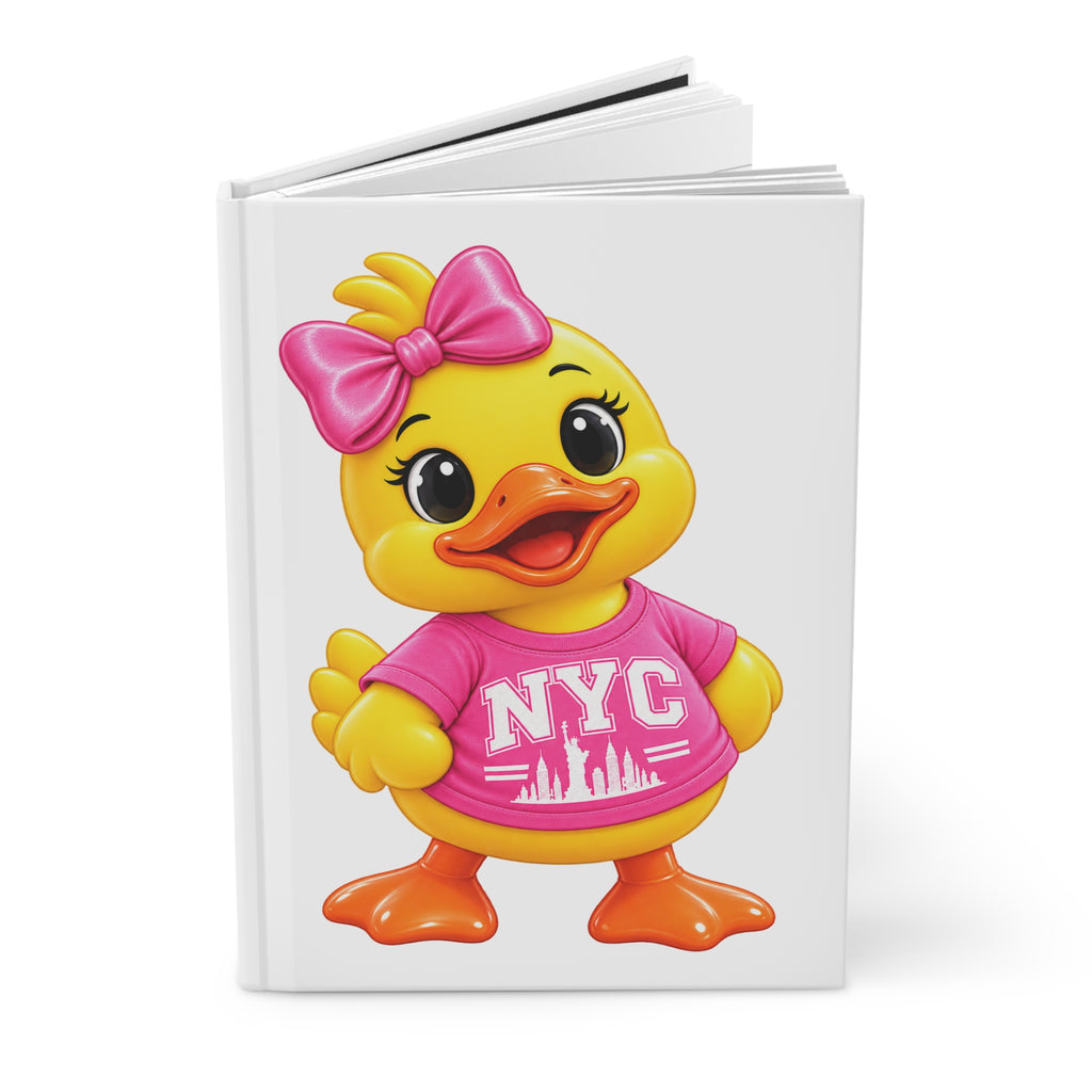 NYC Varsity Girl Rubber Duck  - Journal Hardcover