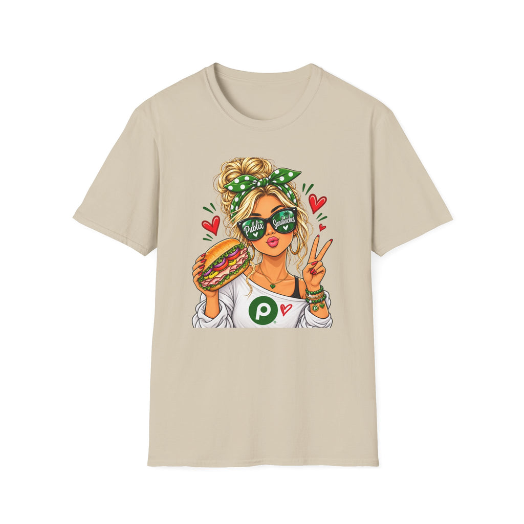 Publix Sandwiches Influencer Girl (Black Hair) T-Shirt