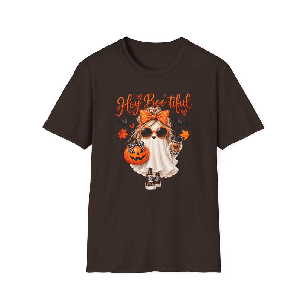 Hey Boo-tiful Ghost Girly T-Shirt