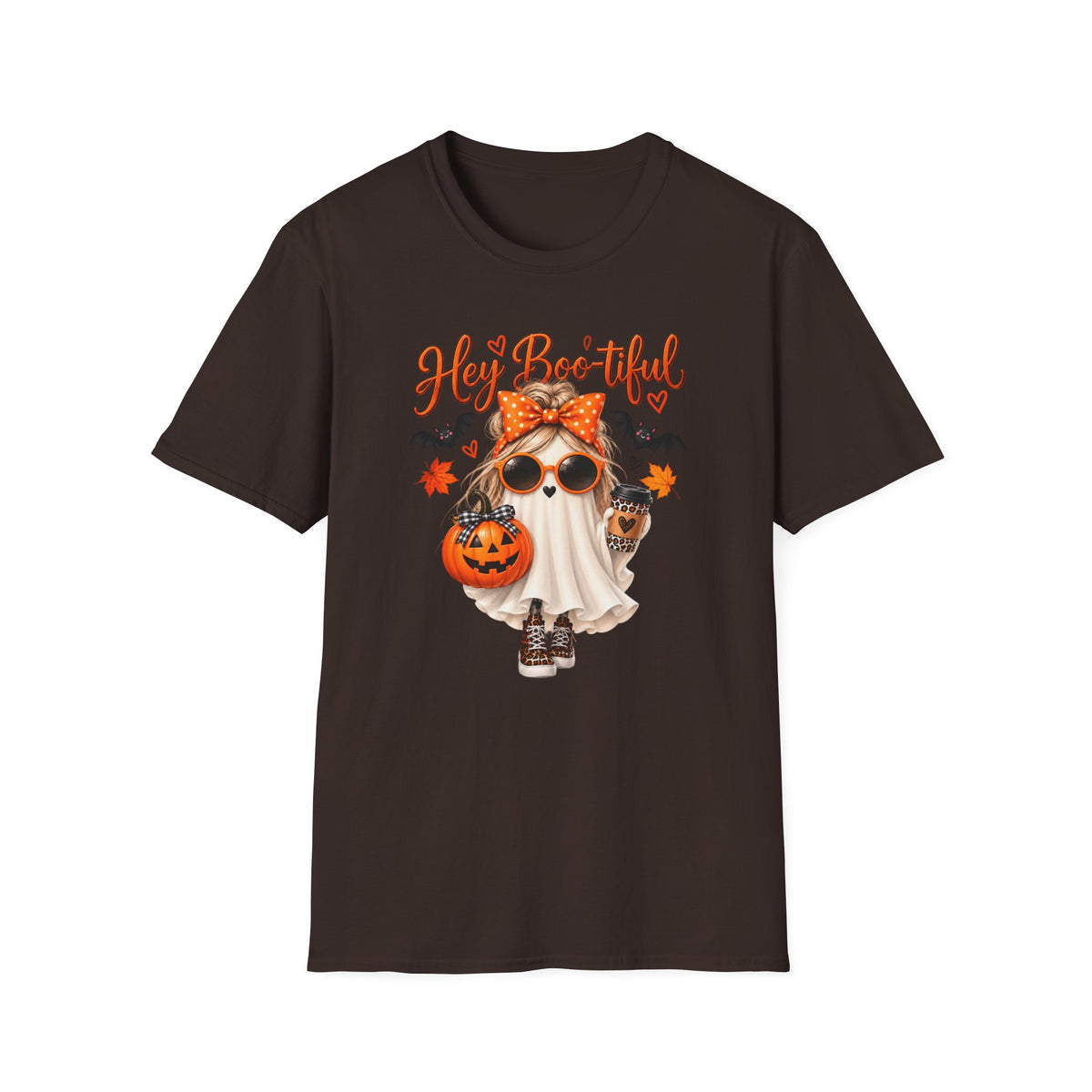Hey Boo-tiful Ghost Girly T-Shirt