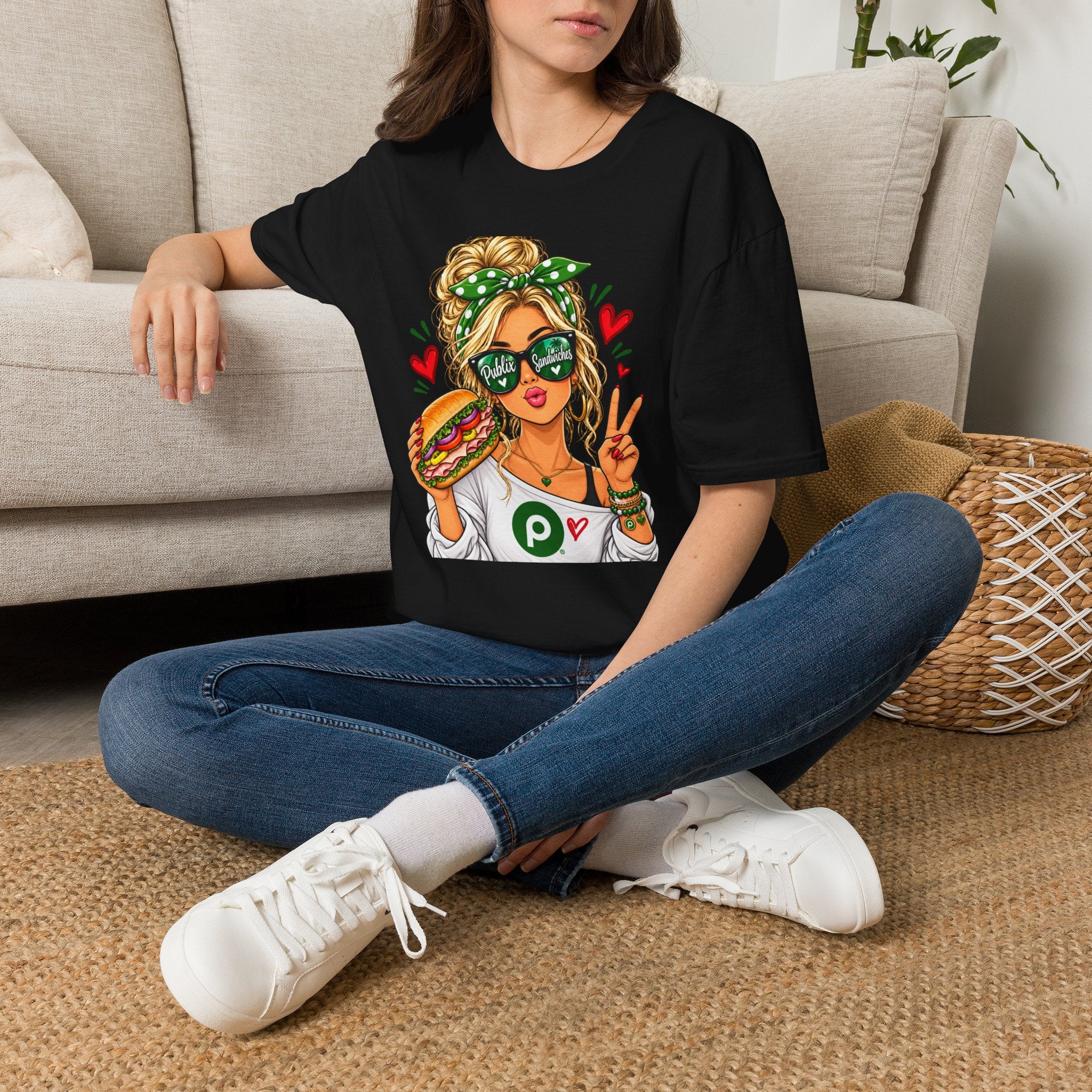 Publix Sandwiches Influencer Girl (Black Hair) T-Shirt