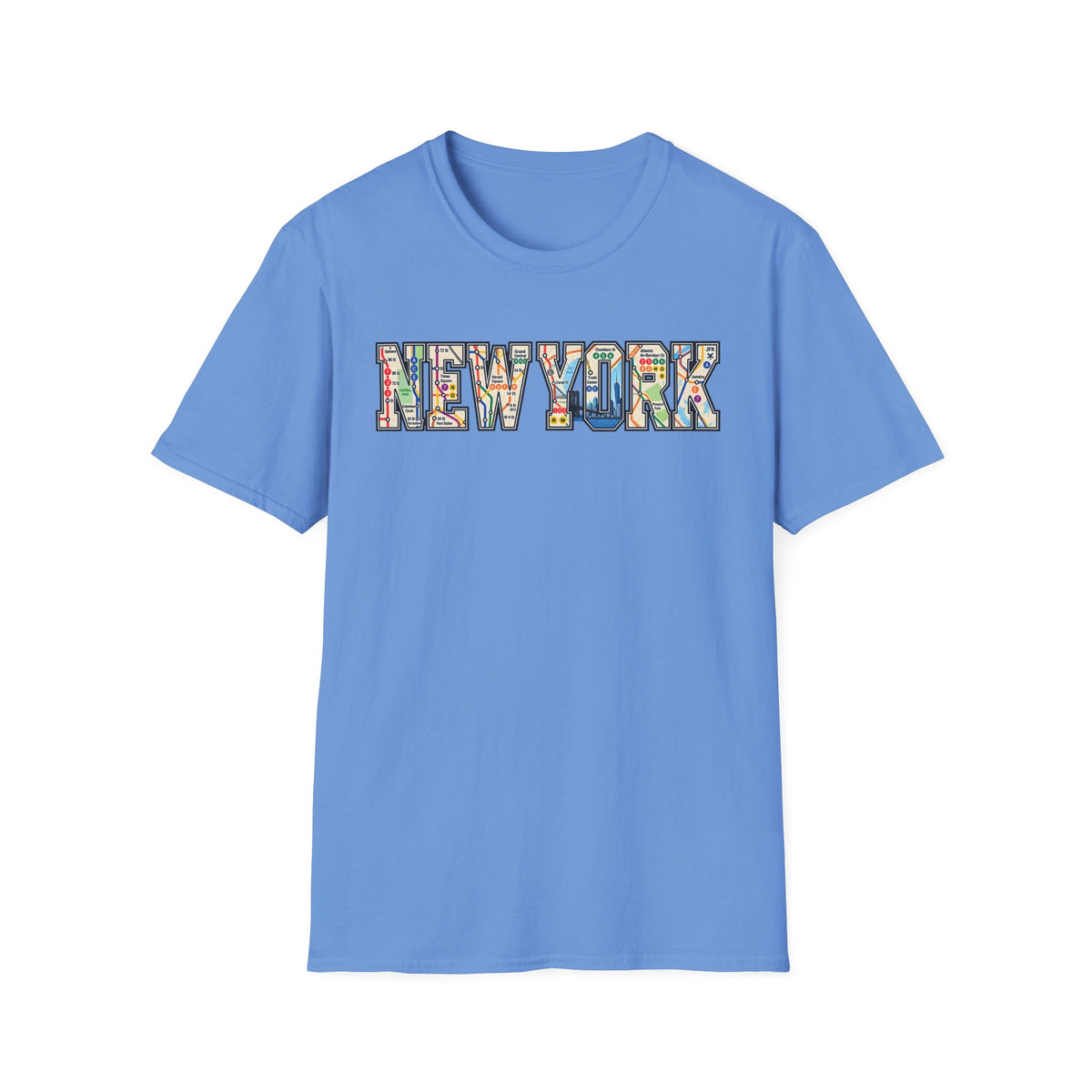 New York Train Map T-Shirt