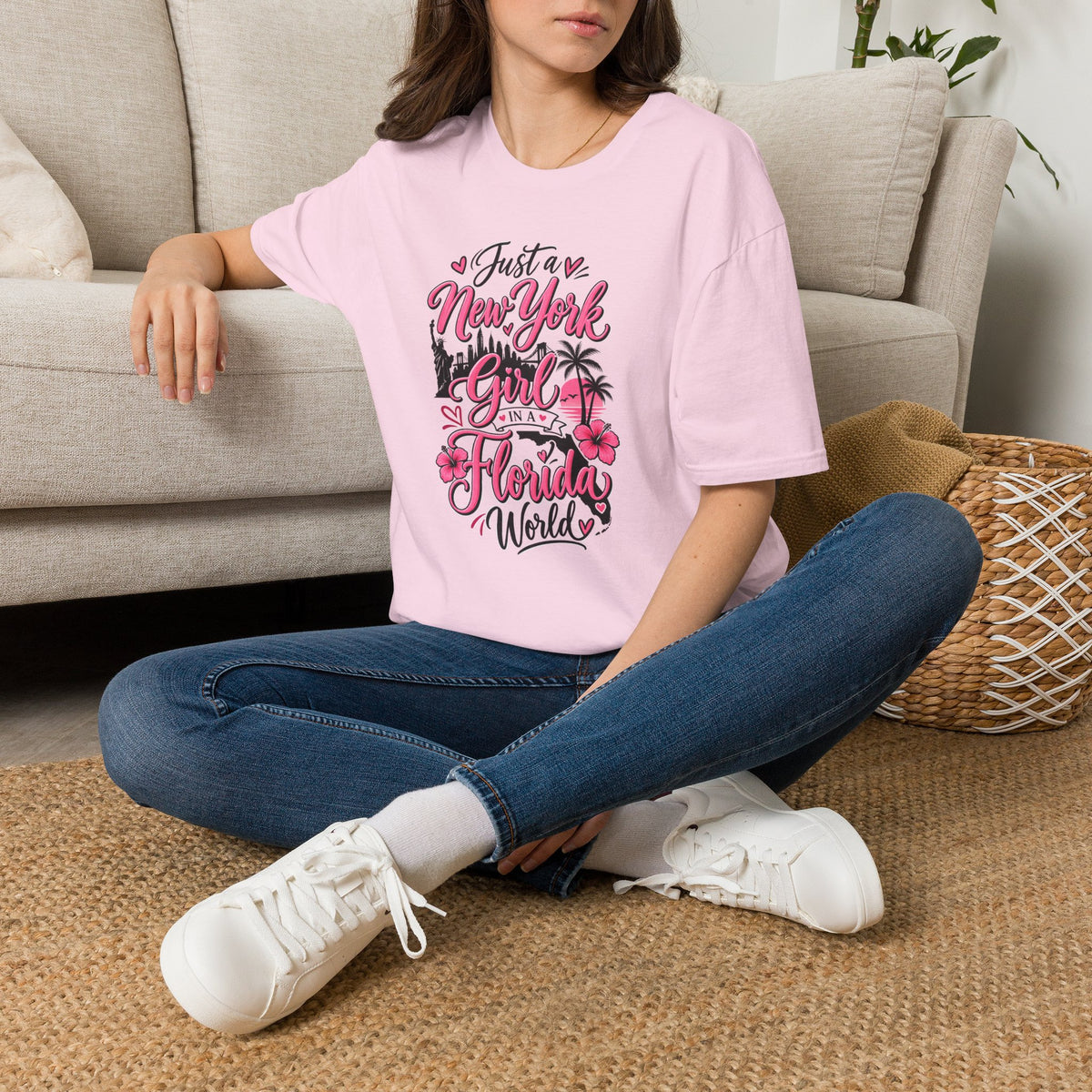 NY Girl in a FL World T-Shirt