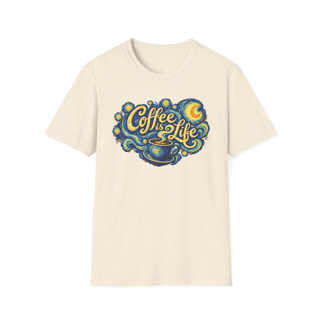 Coffee Is Life in a Starry Night T-Shirt