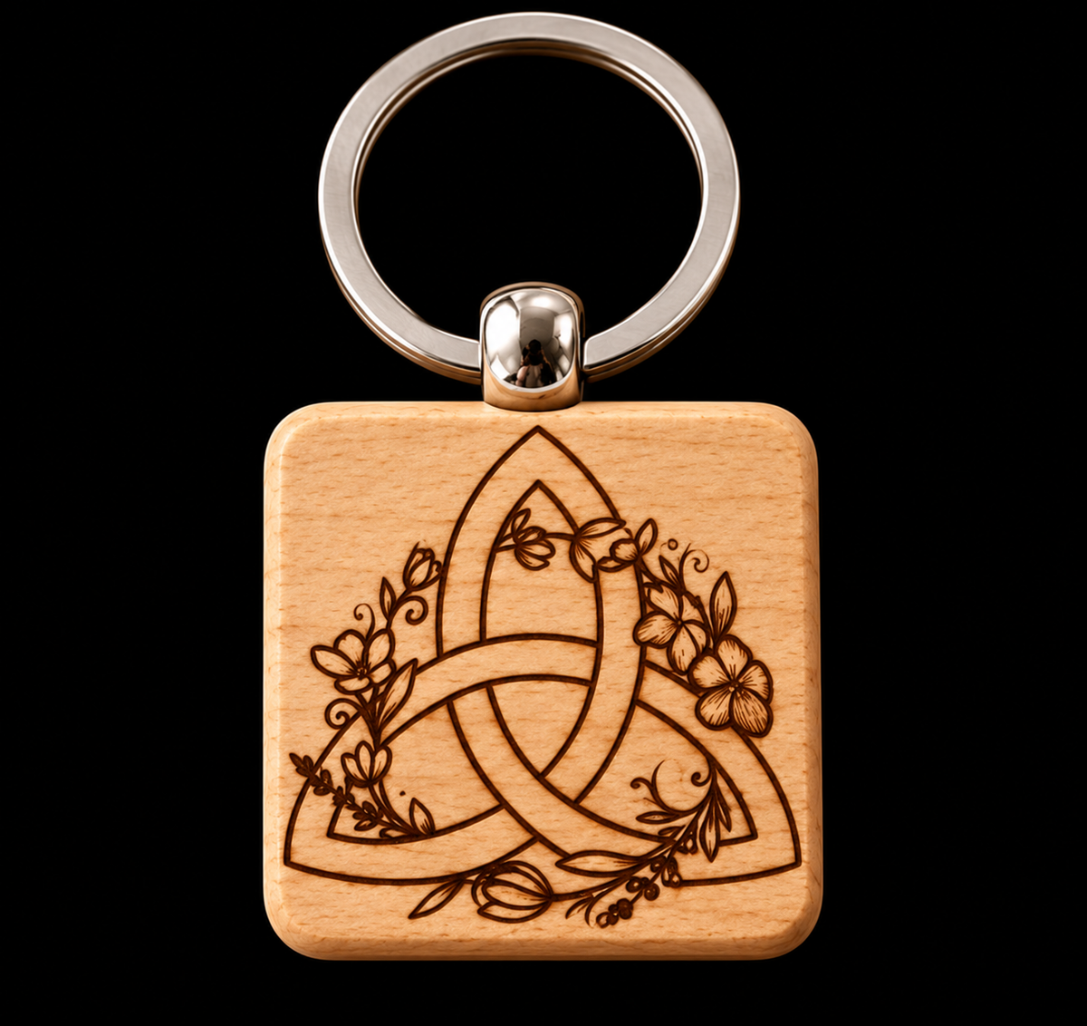 Floral Celtic Trinity Knot