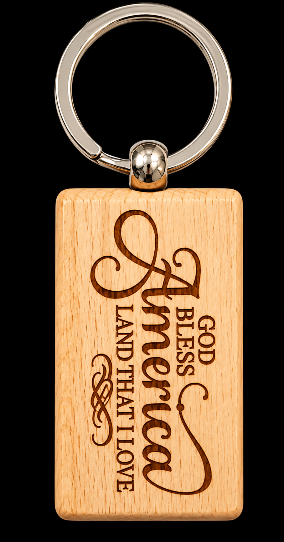 God Bless America Keychain