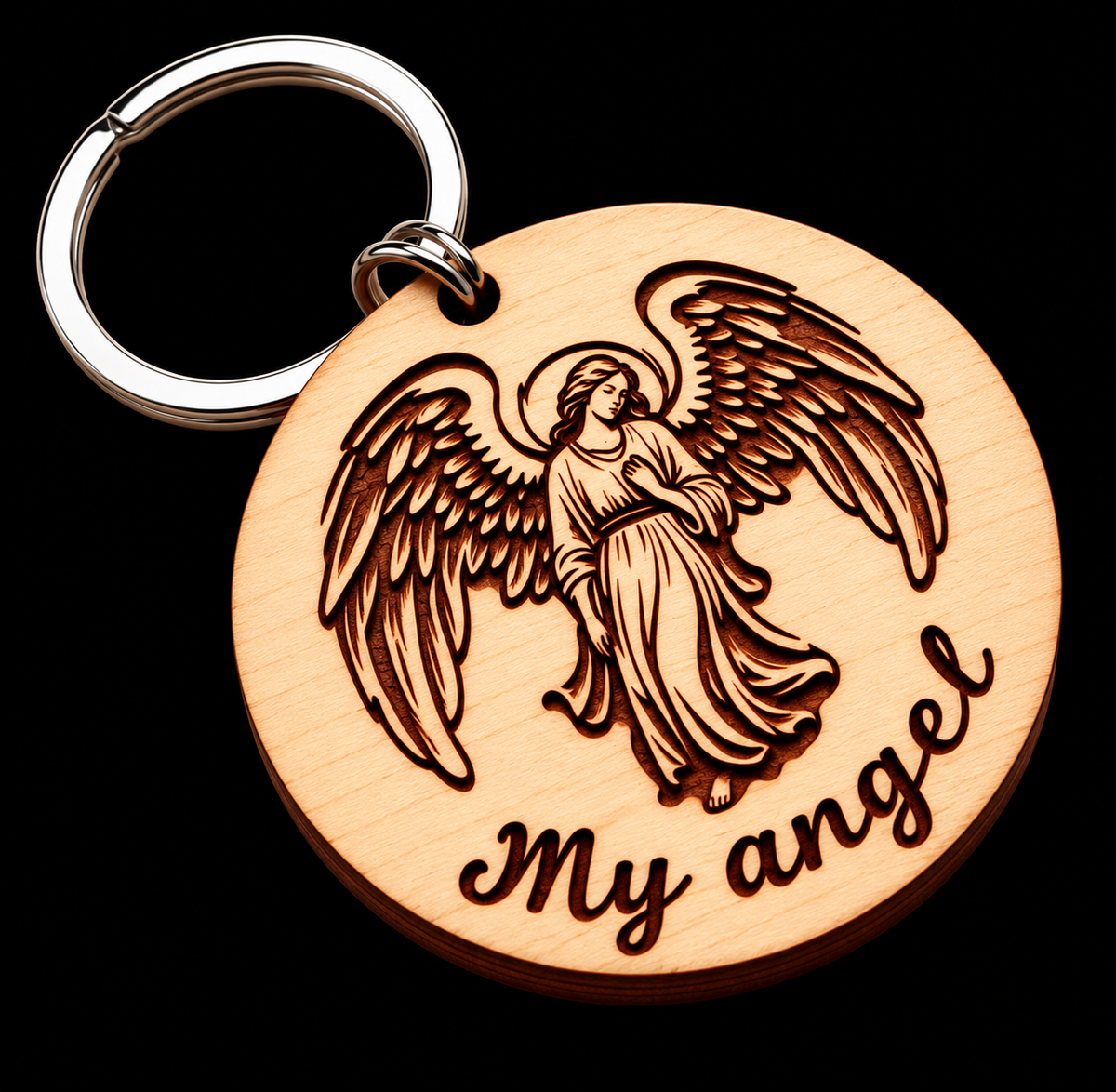 My Guardian Angel Keychain