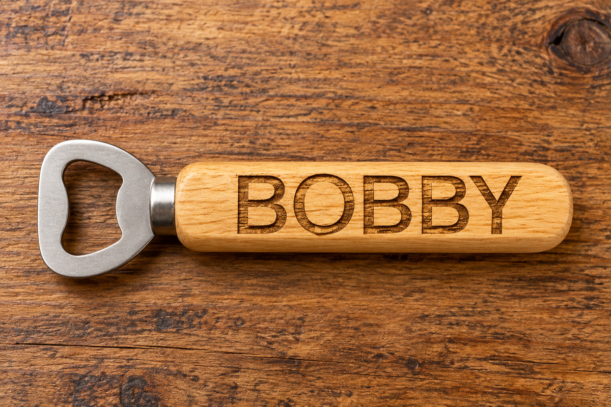 Wood Bottle Opener - (Personalize)