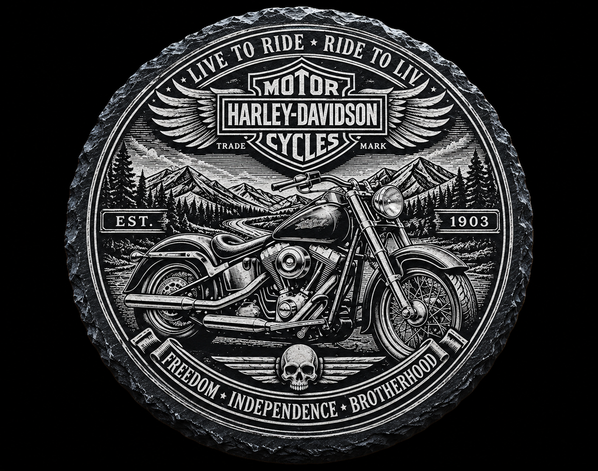 Harley Davidson Freedom Emblem - Slate Coaster