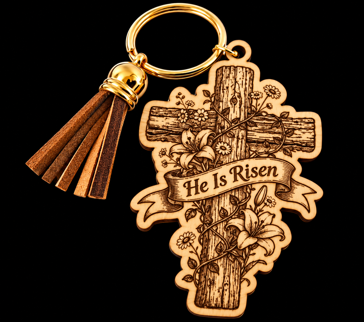 He Is Risen Keychain