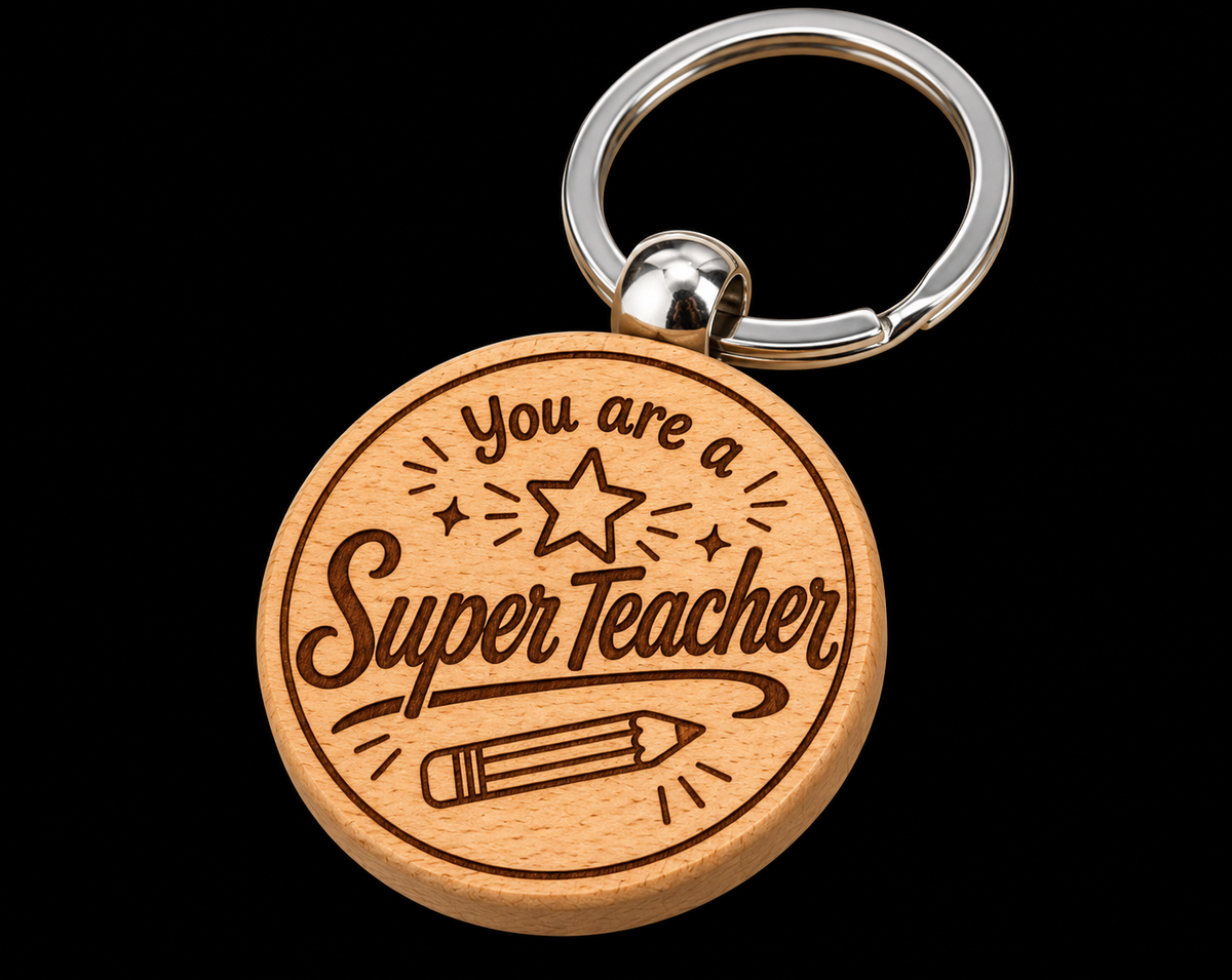 Super Teacher Keychain