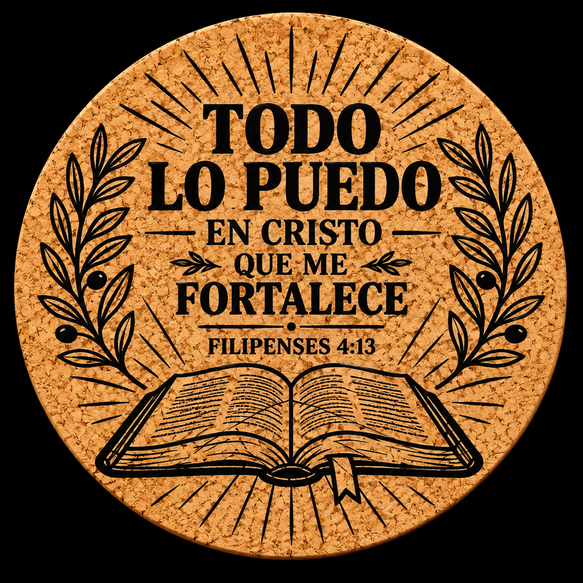 Todo Lo Puedo En Cristo Que Me Fortalece Coaster